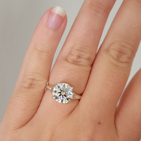New 4ct Certified Moissanite Engagement Ring - Picture 7 of 13